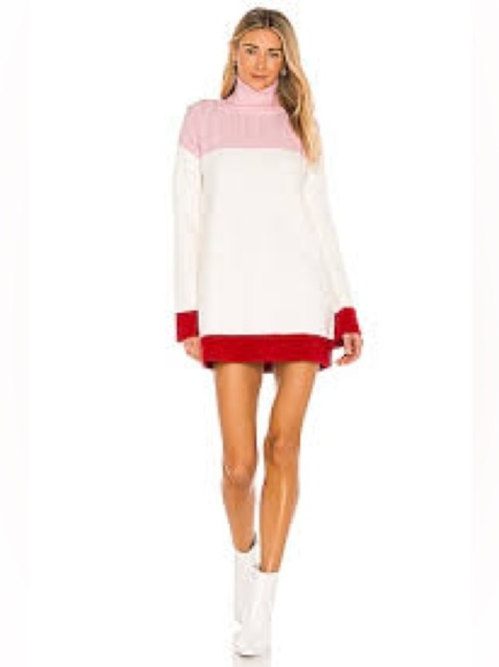 LOVERS + FRIENDS Kane Sweater
Dress Pink Red REVOLVE Turtleneck Mini XXS XS NWT